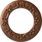Ekena Millwork Ribbon with Bow Medallion (Canopies up to 7 1/2"), 12 1/4"OD x 7 1/2"ID x 7/8"P, Polished Copper CM12RIPOS - alternate 1